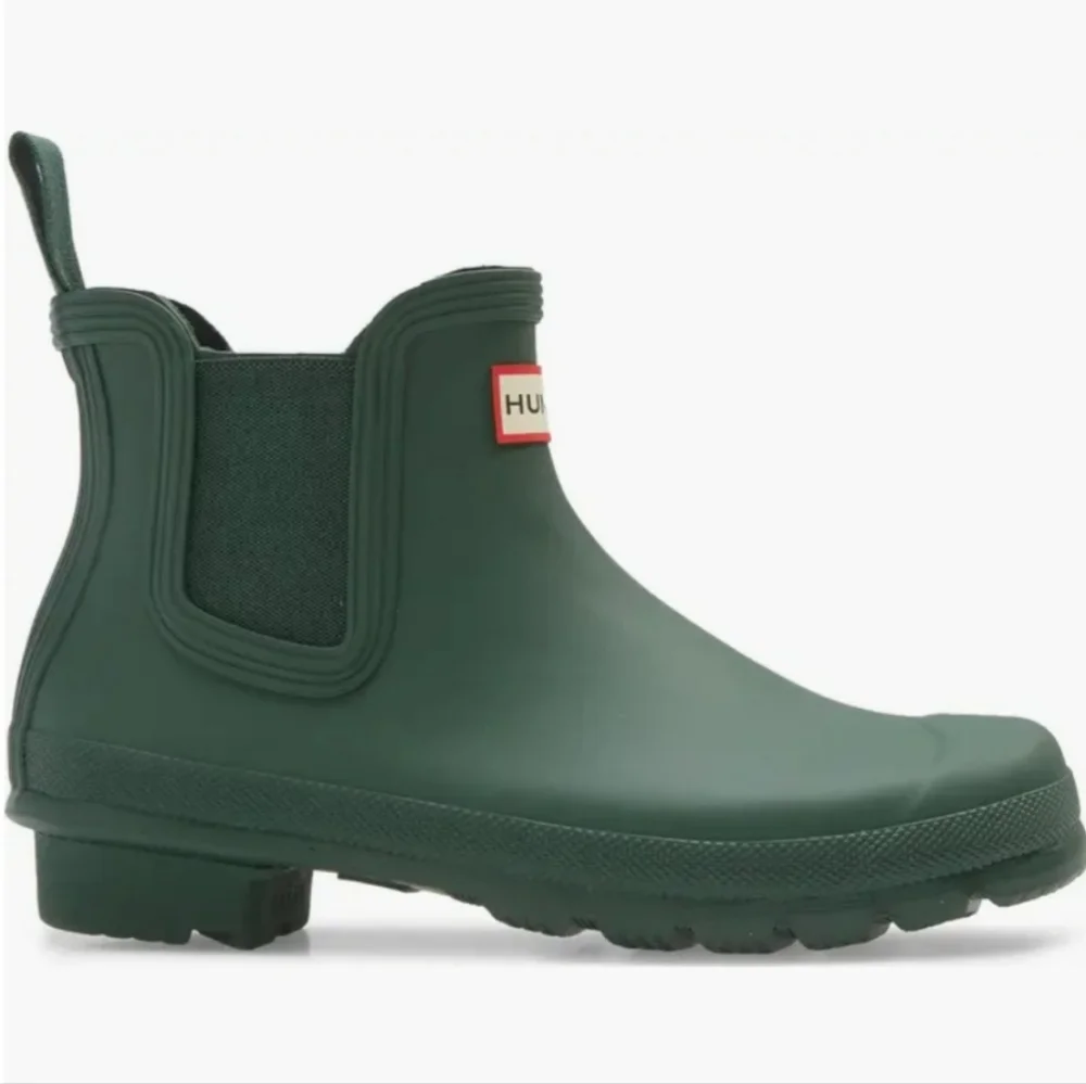 Hunter Original Short Hunter Green Chelsea Rain Boots Women's Size 5M,6M,7M NWT